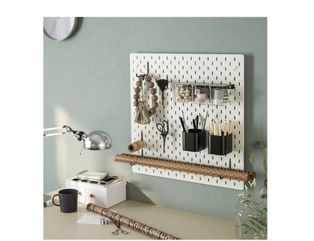 IKEA SKÅDIS çok amaçlı pano parçası , siyah, 5x5,5 cm 