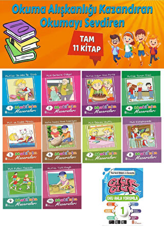 1.Sınıf Okuma Alışkanlığı Kazandıran Okumayı Sevdiren Tam 11 Kitap 4