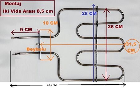 Franke Fırın Alt Rezistans , Franke Fırın Rezistans 1300 Watt