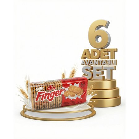 Afia Sütlü Finger Bisküvi 6x140 Gr