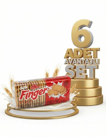 Afia Sütlü Finger Bisküvi 6x140 Gr