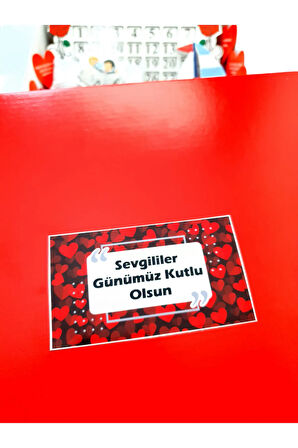 Surprizi bol bir Sevgililer günü Hediyesi şık kutuda 14 şubat hediye sepeti kutusu seti 14MARİNboxF1