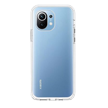 Gpack Xiaomi Mi 11 Kılıf Süper Silikon Şeffaf Koruma  Full Ekran Koruyucu