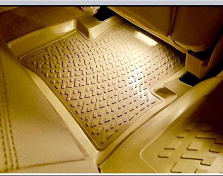 Rizline Bmw X5 2013 Sonrası 3D Bej Havuzlu Paspas