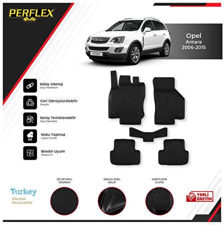 Opel Antara 2006-2015 3D Havuzlu Paspas