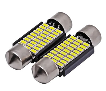 Araç İçi Tavan veya Plaka Ledi 30 Ledli 39Mm Sofit Tip 2 Adet