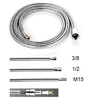 Ultra Kalite 200 cm Standart Duş Spirali 1/2x1/2"