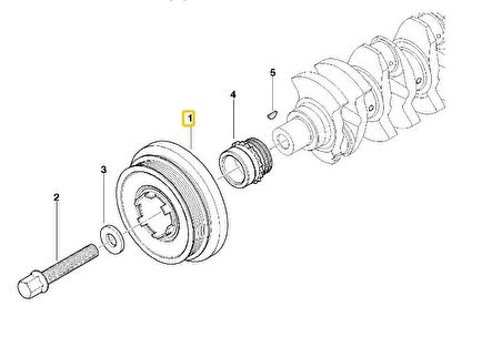 BMW M47N VE M47N2 DİZEL MOTOR CORTECO KRANK KASNAĞI 11237805696