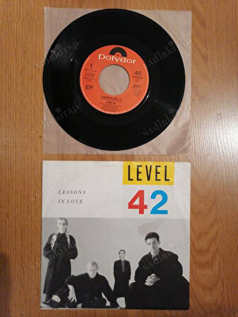 LEVEL 42-LESSONS IN LOVE -1986 HOLLANDA BASIM 45 LİK PLAK