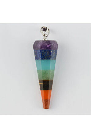 7 Çakra Doğaltaş Kolye Ucu