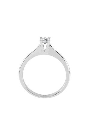 D Renk 0,25 Karat Pırlanta Tektaş Yüzük