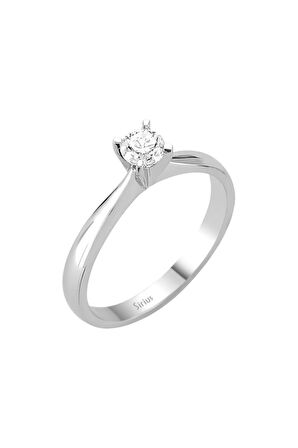 D Renk 0,30 Karat Pırlanta Tektaş Yüz