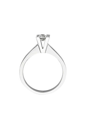 D Renk 0,36 Karat Pırlanta Tektaş Yüzük