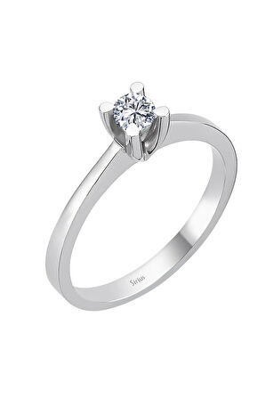 G Renk 0,24 Karat Pırlanta Tektaş Yüzük