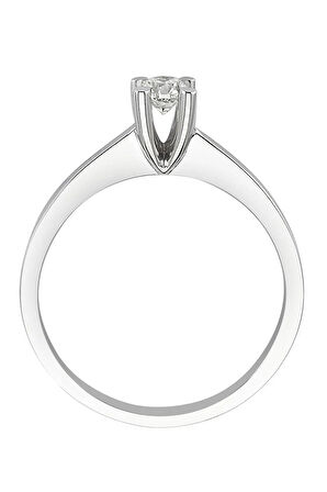 G Renk 0,24 Karat Pırlanta Tektaş Yüzük