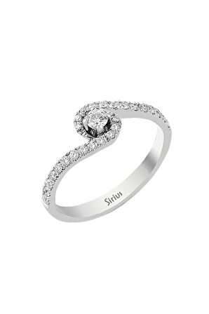F Renk Toplam 0,35 Karat Pırlanta Tektaş Yüzük