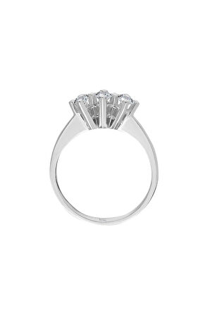 E Renk 0,33 Karat Pırlanta Tria Yüzük