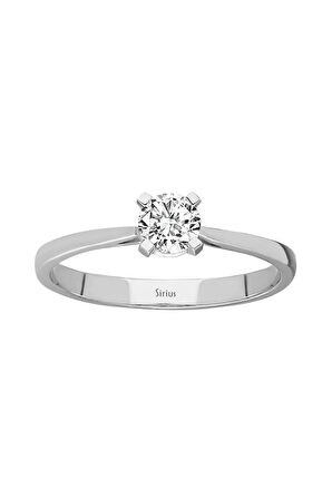 G Renk 0,33 Karat Pırlanta Tektaş Yüzük