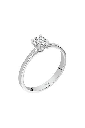 G Renk 0,33 Karat Pırlanta Tektaş Yüzük