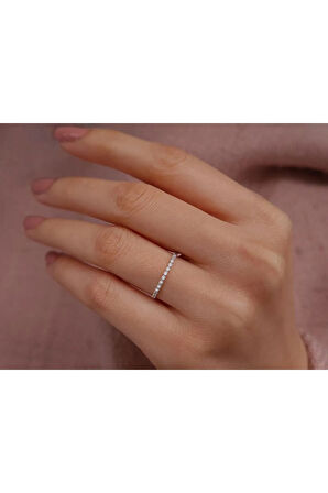 Pırlanta Hayalet Yarım Tur Yüzük