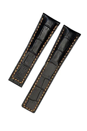 Tag-heuer Turuncu-< 16 >dikisli-22x18 Mm-deri-saat-kordonu Turuncu Ipli