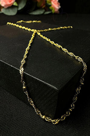 Toplu Burgu Zincir Silver Renk Çelik Şahmeran | Karma Serisi