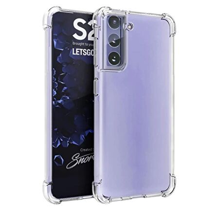 Gpack Samsung Galaxy S21 Plus 5G Kılıf AntiShock Koruma Sert SilikonFull Nano Ekran
