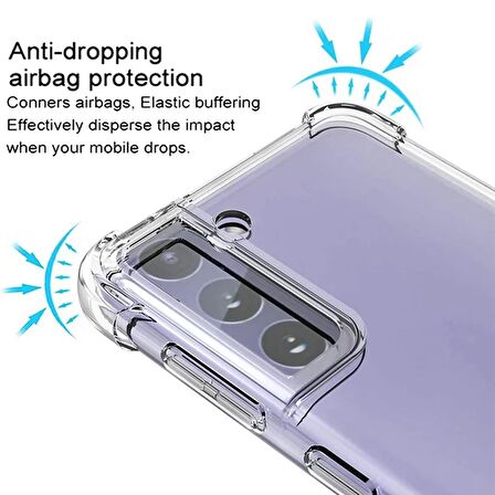 Gpack Samsung Galaxy S21 Plus 5G Kılıf AntiShock Koruma Sert SilikonFull Nano Ekran
