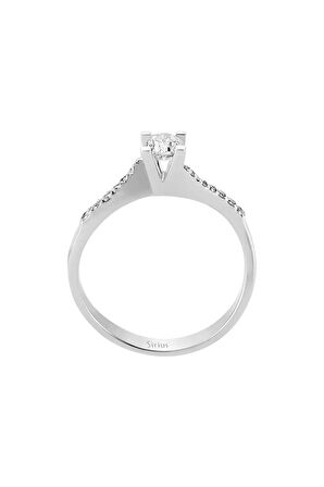 Toplam 0,40 Karat Pırlanta Tektaş Yüzük