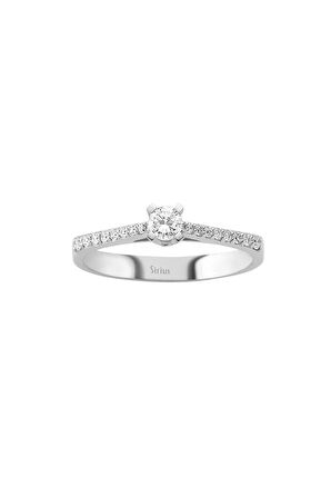 G Renk Toplam 0,32 Karat Pırlanta Tektaş Yüzük