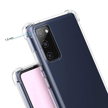 Gpack Samsung Galaxy S20 FE Kılıf AntiShock Sert KapakNano Glass