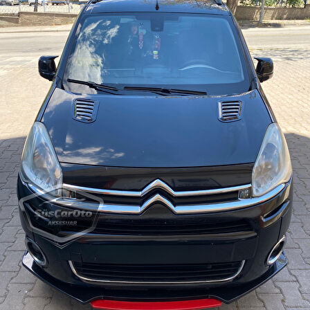 Citroen Berlingo Mk2 2012-2019 Uyumlu Batman Yarasa Ayna Kapağı Piano Black ABS Plastik Sağ Sol Takım