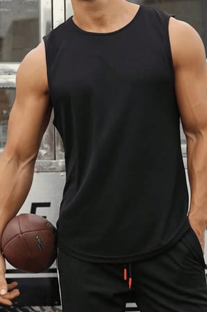 Erkek Sporcu Atleti Sıfır Kol Tişört Fitness Gym Antrenman Tişörtü Ter Tutmayan Atlet SIFIRKOL-2026