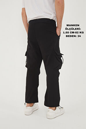 Camp550 Outdoor Tactical Kargo Cepli Ayarlanabilir Paçalı Oversize Erkek Jogger Yürüyüş Pantolonu