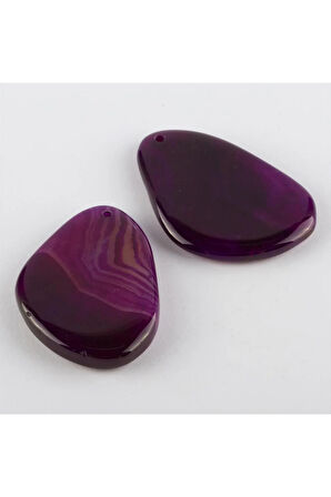 Özel Kesim Doğaltaş Plaka Akik Kolye Ucu