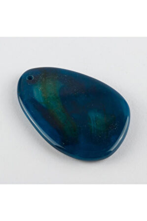 Özel Kesim Doğaltaş Plaka Akik Kolye Ucu