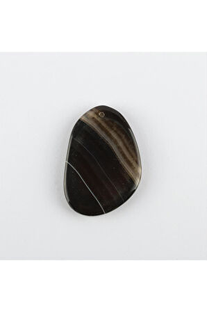 Özel Kesim Doğaltaş Plaka Akik Kolye Ucu