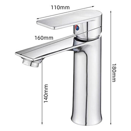Fleko Lavabo Bataryası Moi 111 Krom