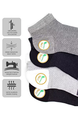 Just Inner Erkek Çorap 6'lı Patik (Bambu)