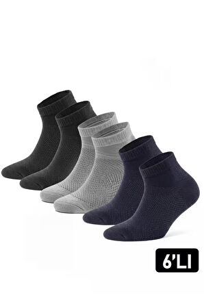 Just Inner Erkek Çorap 6'lı Patik (Bambu)