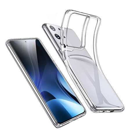 Gpack Samsung Galaxy S21 Ultra 5G Kılıf Coss Şeffaf Sert Kapak
