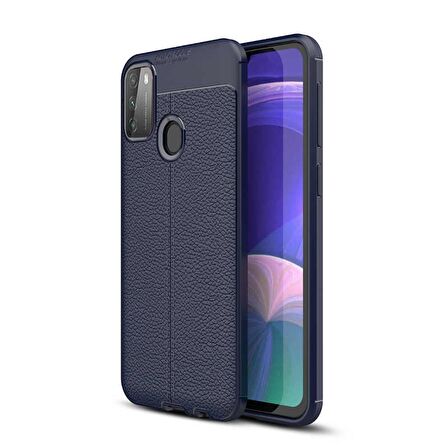 Gpack Xiaomi Poco M3 Kılıf Niss Silikon Deri Görünümlü