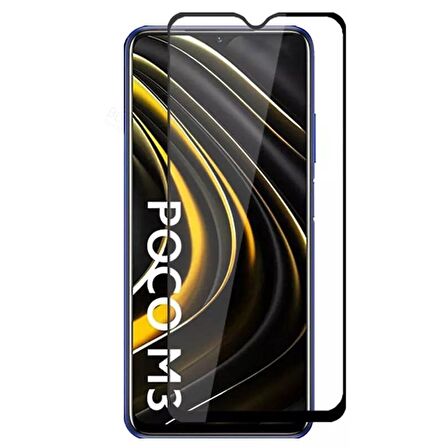Gpack Xiaomi Poco M3 Kılıf Süper Silikon Şeffaf Koruma  Full Ekran Koruyucu