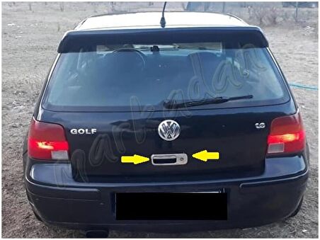 Markadan VW Golf 4 Krom Bagaj Açma 1998-2004 2 Parça Paslanmaz Çelik