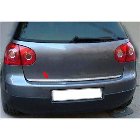 Markadan VW Golf 5 Krom Bagaj Alt Çıta 2004-2009 Paslanmaz Çelik