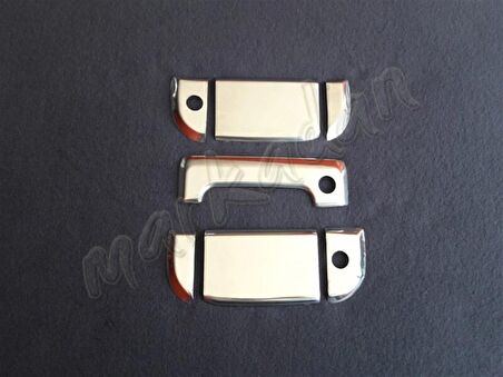 Markadan VW T4 Caravelle Krom Kapı Kolu 1995-2003 3 Kapı 7 Parça Paslanmaz Çelik