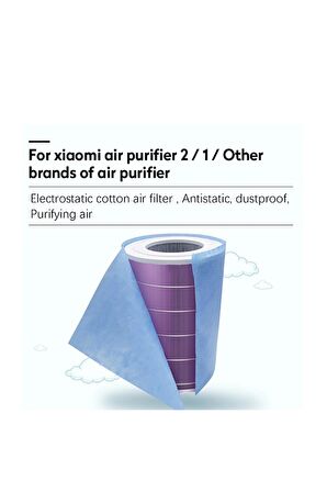 Filterhauz Xiaomi Uyumlu Air Purifier Için Toz Tutucu Filtre 4 Adet