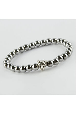 6 mm Hematit Doğaltaşlı Bileklik