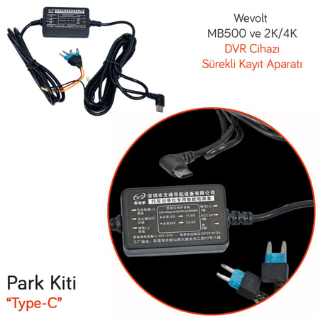 NYF Park Kiti Type-C (Wevolt MB500 ve 2K/4K DVR Sürekli Kayıt Aparatı)