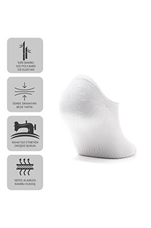 Just Inner Erkek Çorap 6'lı Sneaker (Bambu)